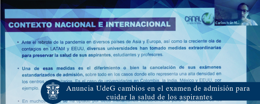 Anuncia UdeG cambios en el examen de admisión