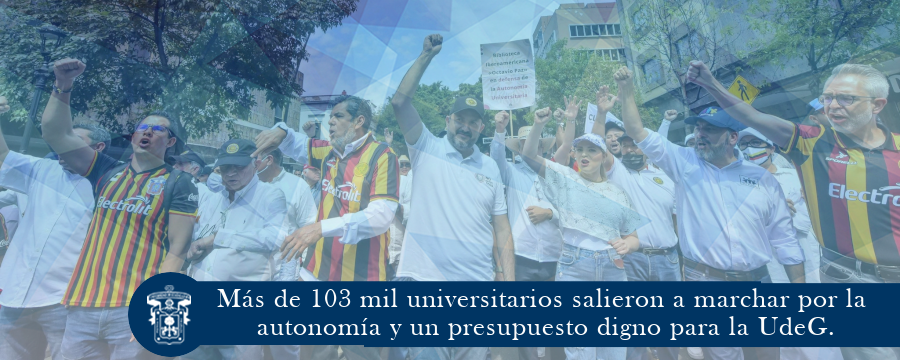 Más de 103 mil universitarios salieron a marchar por la autonomía y un presupuesto digno para la UdeG.