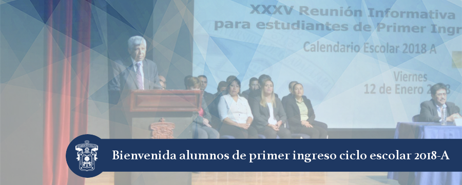 Banner: Bienvenida 2018-A