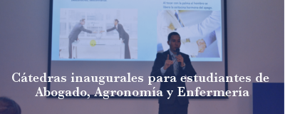 Banner: Cátedras Abogado, Agronomía y Enfermería