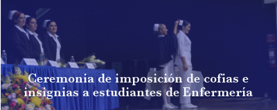 Banner: Ceremonia de imposición de cofias e insignias