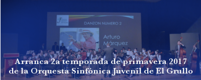 Banner: Segunda temporada de primavera 2017 Orquesta Sinfónica