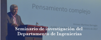 Banner: Seminario de investigación del Departamento de Ingenierías